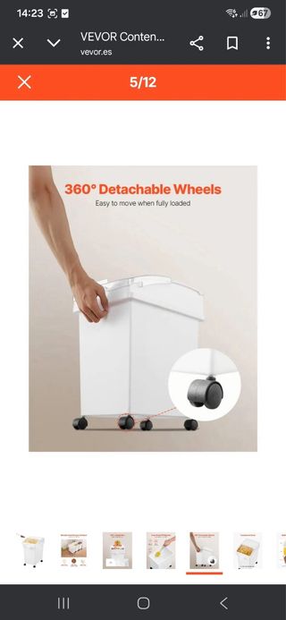 Lote 3 Cajas de plástico Vevor