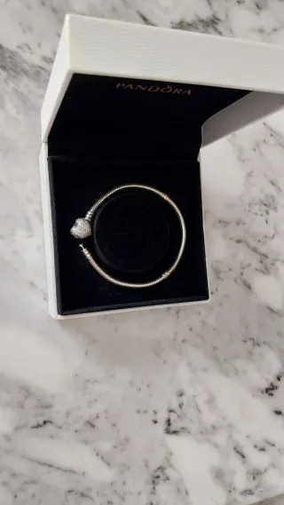 Pulsera Pandora Corazón Talla 18cm