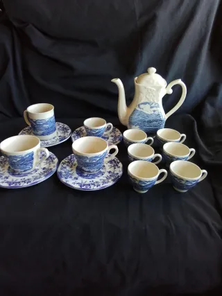 Juego de té porcelana inglesa antiguo