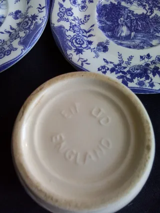 Juego de té porcelana inglesa antiguo