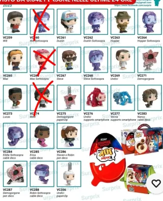 Kinder Joy Funko Pop Stranger Things