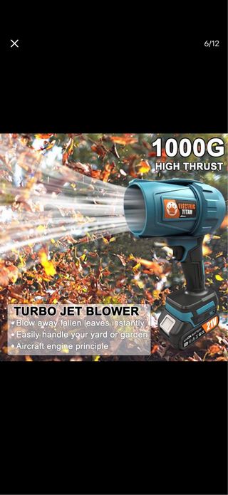 Sopladora Hojas Eléctrica Titan 21V