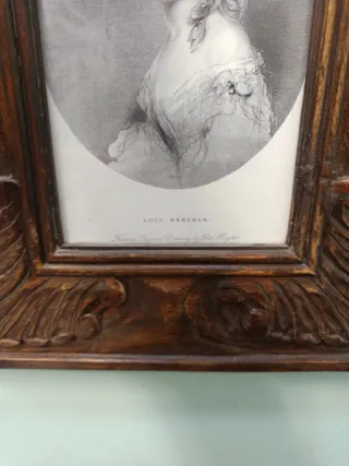 Cornici antiche con stampe misura 30x26