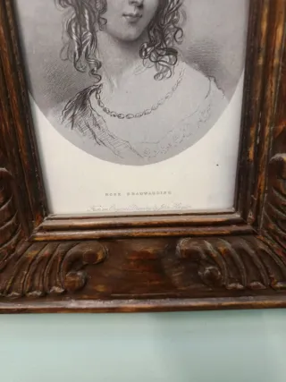 Cornici antiche con stampe misura 30x26