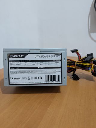 Fuente Alimentación UNYKAch ATX 500W
