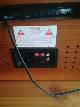 Tocadiscos Lauson Radio Marrón y Dorado