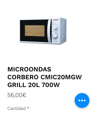 Microondas Corberó Blanco