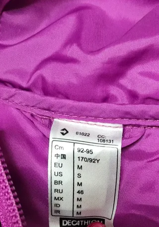 Chaqueta plumas Quechua morada