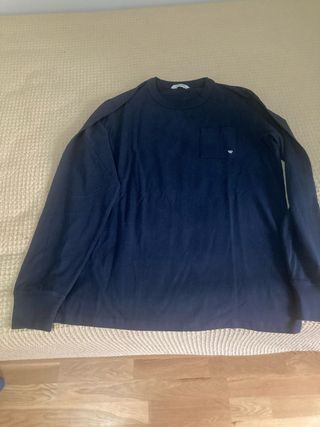 Camiseta manga larga Silbon azul M