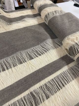 Tessuto Balza Beige Grigio