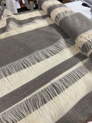 Tessuto Balza Beige Grigio