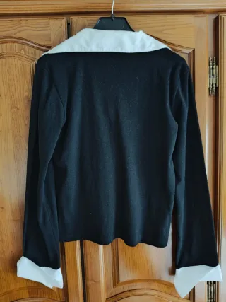 Polo donna nero e bianco