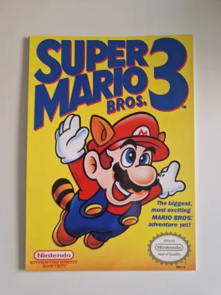 Set Carteles Super Mario Bros A4 Relieve