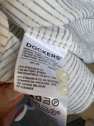 Camisa Dockers Alpha Khaki Slim