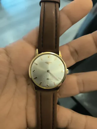 Reloj Longines Vintax Años 50 Oro Marrón