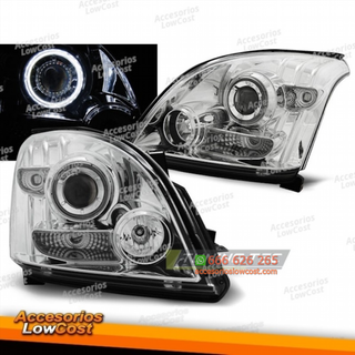 TOYOTA LAND CRUISER 120 03-09 OJOS DE ÁNGEL CROMO