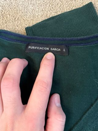 Jersey Purificación García verde talla L