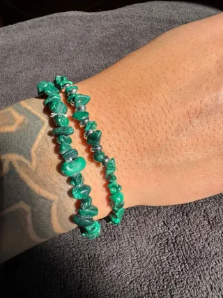 Bracciali Malachite Fatti a Mano