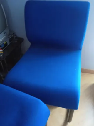 4 Sillones Módulo Oficina Azul