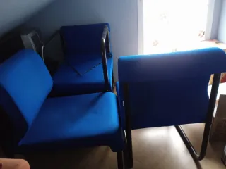 4 Sillones Módulo Oficina Azul