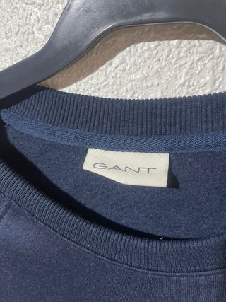 Sudadera Gant Azul Logo Diamante