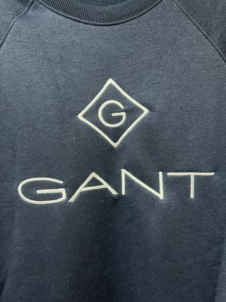 Sudadera Gant Azul Logo Diamante