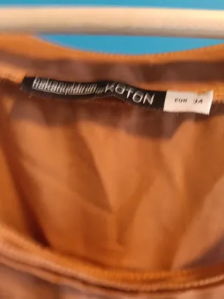 Blusa Koton naranja talla 34
