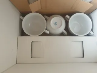 Juego consomé 14 pzs porcelana Allegro