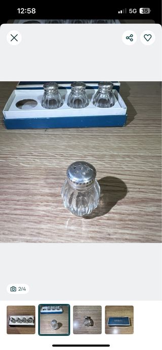 Saleiros Cristal Cardeilhac Argent Massif 950/000