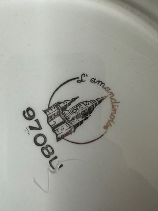 6 Platos Amandinoise, Digoin, Sarreguemines