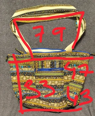 Bolso de Hombro Estampado artesanal