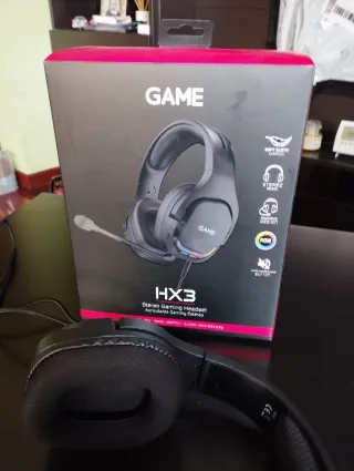 Cascos Gaming Negro RGB con Micrófono