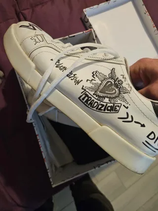 Sneakers D&G bianche e nere