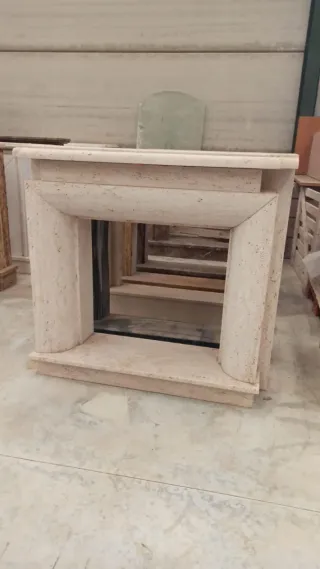 Chimenea Mármol Travertino Romano Beige