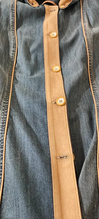 Túnica/vestido largo vaquero con capucha