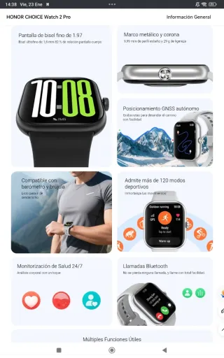 HONOR CHOICE Watch 2 Pro Blanca