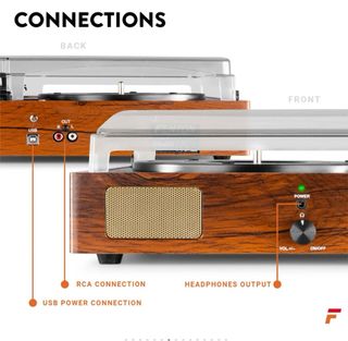 Tocadiscos Madera con USB - Fenton RP106W
