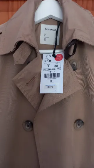 Trench Coat Castanho Cinto S/36/8