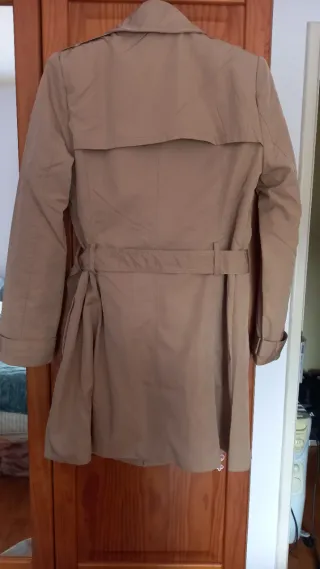 Trench Coat Castanho Cinto S/36/8