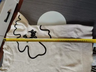 Jersey mujer flores negro beige