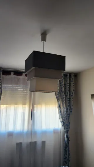 Lámpara colgante de tela multicapa