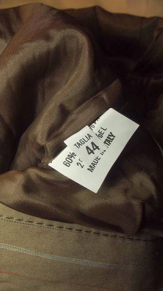 HFN Blazer Donna Beige L Gessato 3 Bottoni