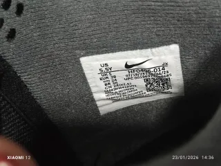 Nike Air Flight 89 Talla 38 Niño Negro Gris