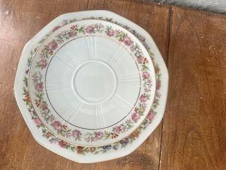 Trío Taza Limoges Floral