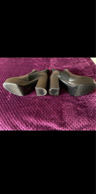 Botines negros plataforma tacón Yuujou