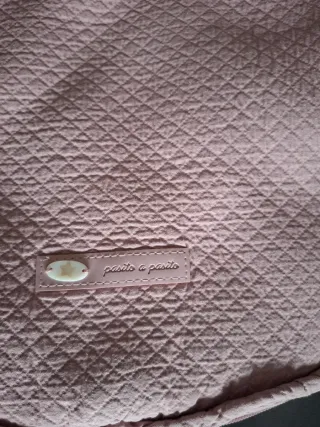 Funda capazo rosa acolchada