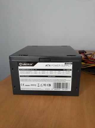 Fuente de Alimentación ATX 600W UNYKAch