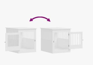 Caseta para Perros Madera Blanca