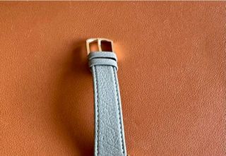 Correa de cuero para reloj gris