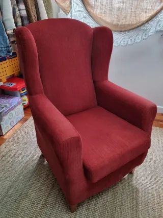 Butaca, Sillón Rojo Tela